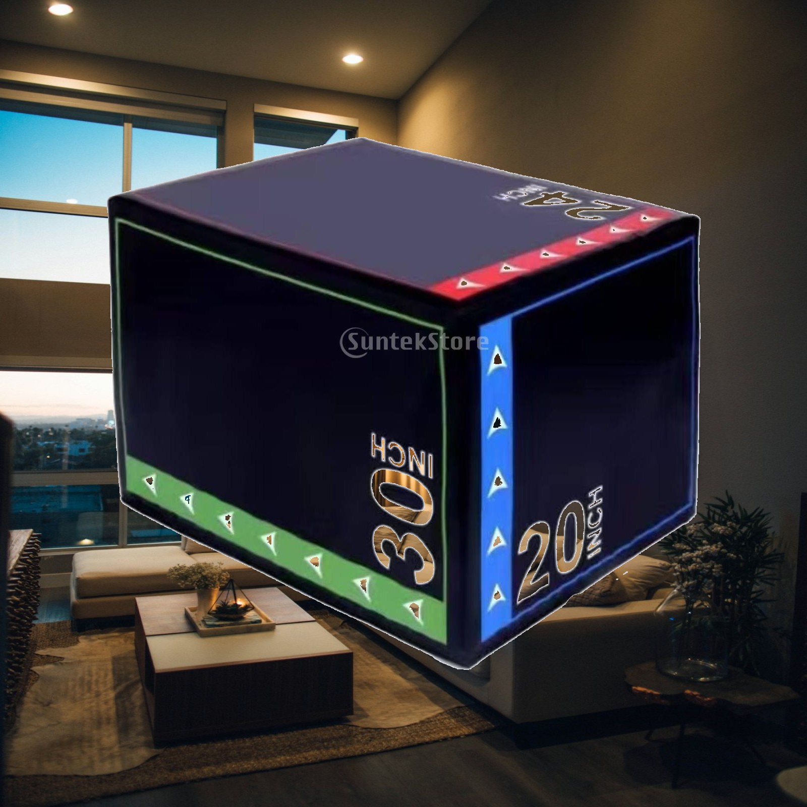 Box Jump Plyo - Miękka piankowa skrzynka plyometriczna amortyzująca wstrząsy,