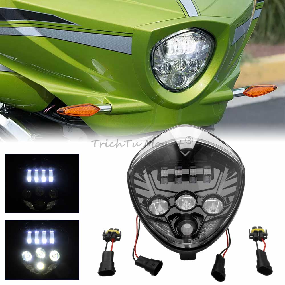 Crossfit Victory - Reflektor motocyklowy Hi/Lo, lampa przednia IP67,